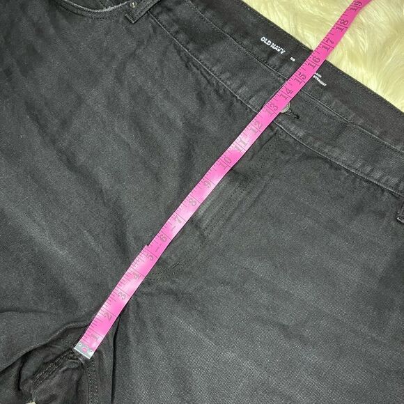 Old Navy High Rise Slouchy Straight black raw hem shorts sz 28 - Picture 8 of 8